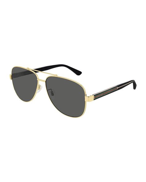 mens gucci black and gold sunglasses|gucci sunglasses men sunglass hut.